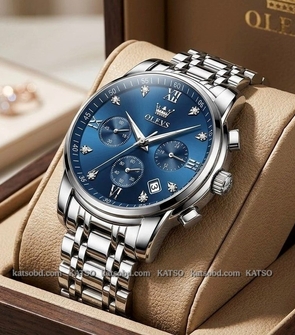 OLEVS 2858 NEW Silver Blue