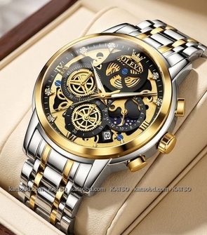 OLEVS 9947 Silver Gold