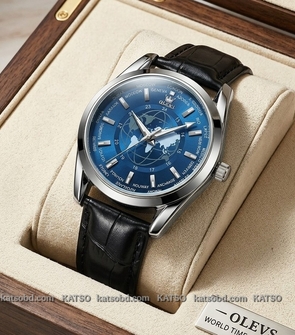 OLEVS 5610 Black Silver Bluee