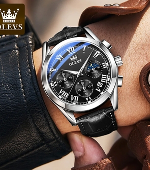 OLEVS 871 Black Silver