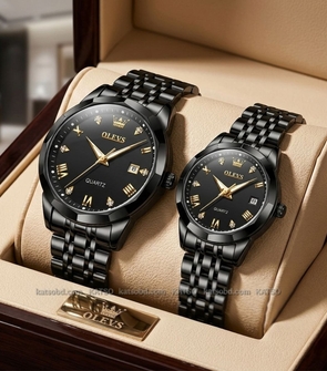 OLEVS 9931 NEW Couple Date Black