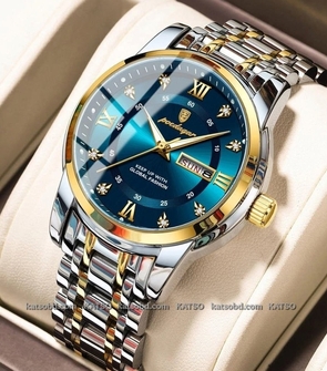 Poedagar 936 New silver gold blue