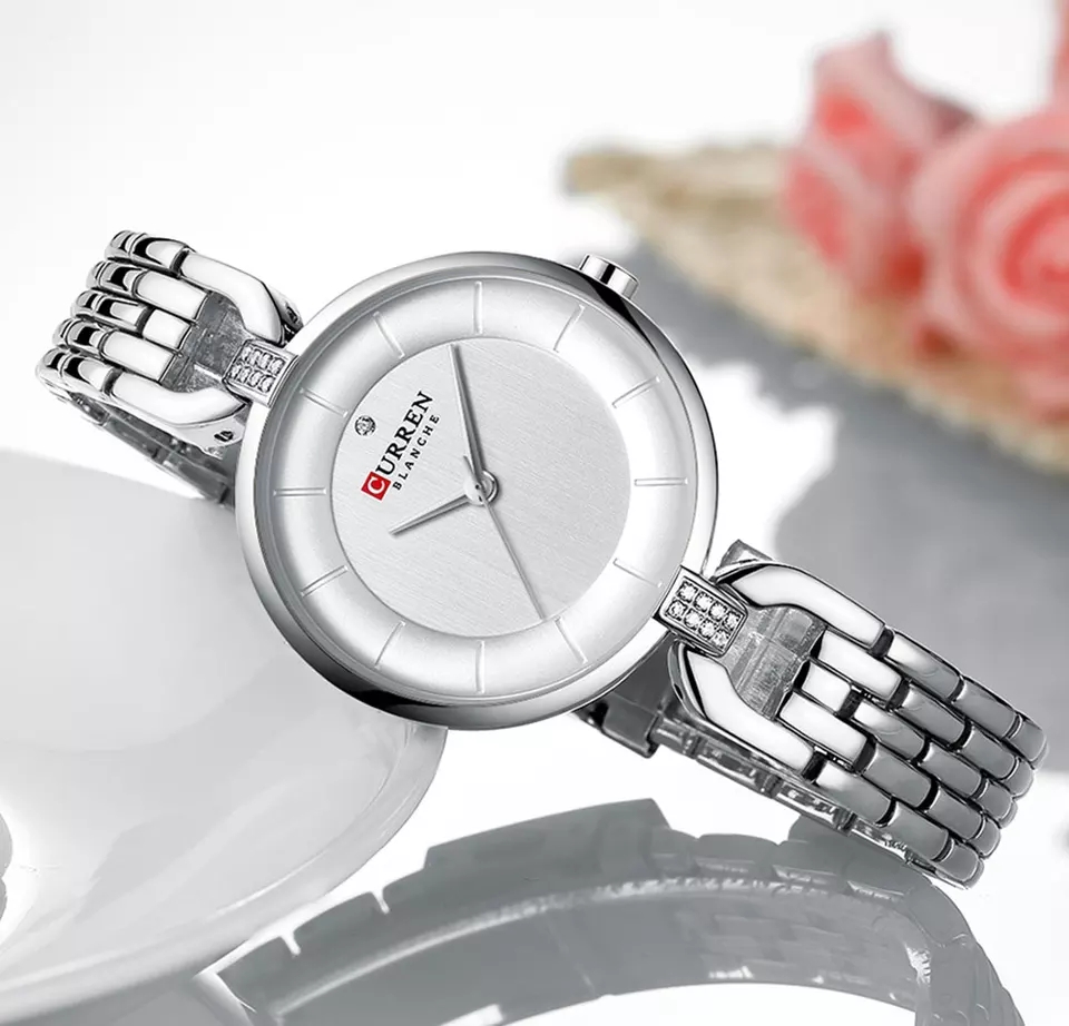 CURREN Ladies 9052 Ladies Silver White